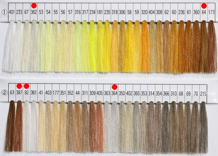 エースクラウンスパン見本帳　色番