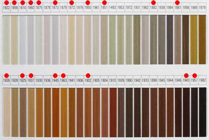 グンゼポリーナ色見本