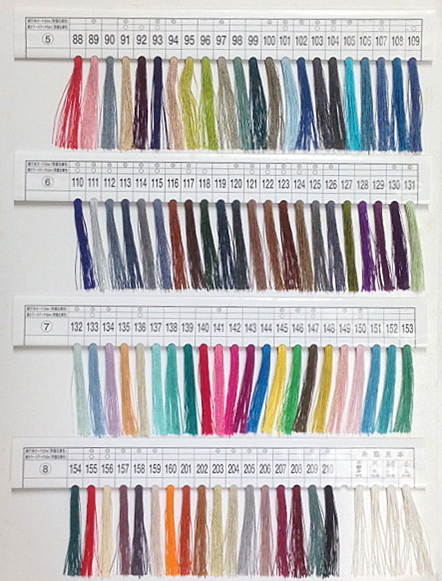 タイヤー絹手縫糸9号（カード巻）